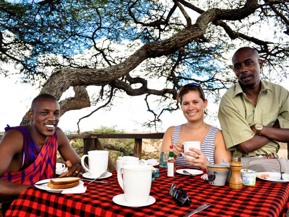 Emma Harrop - In the Selenkay Reserve adjacent to Amboseli with the Porini team.